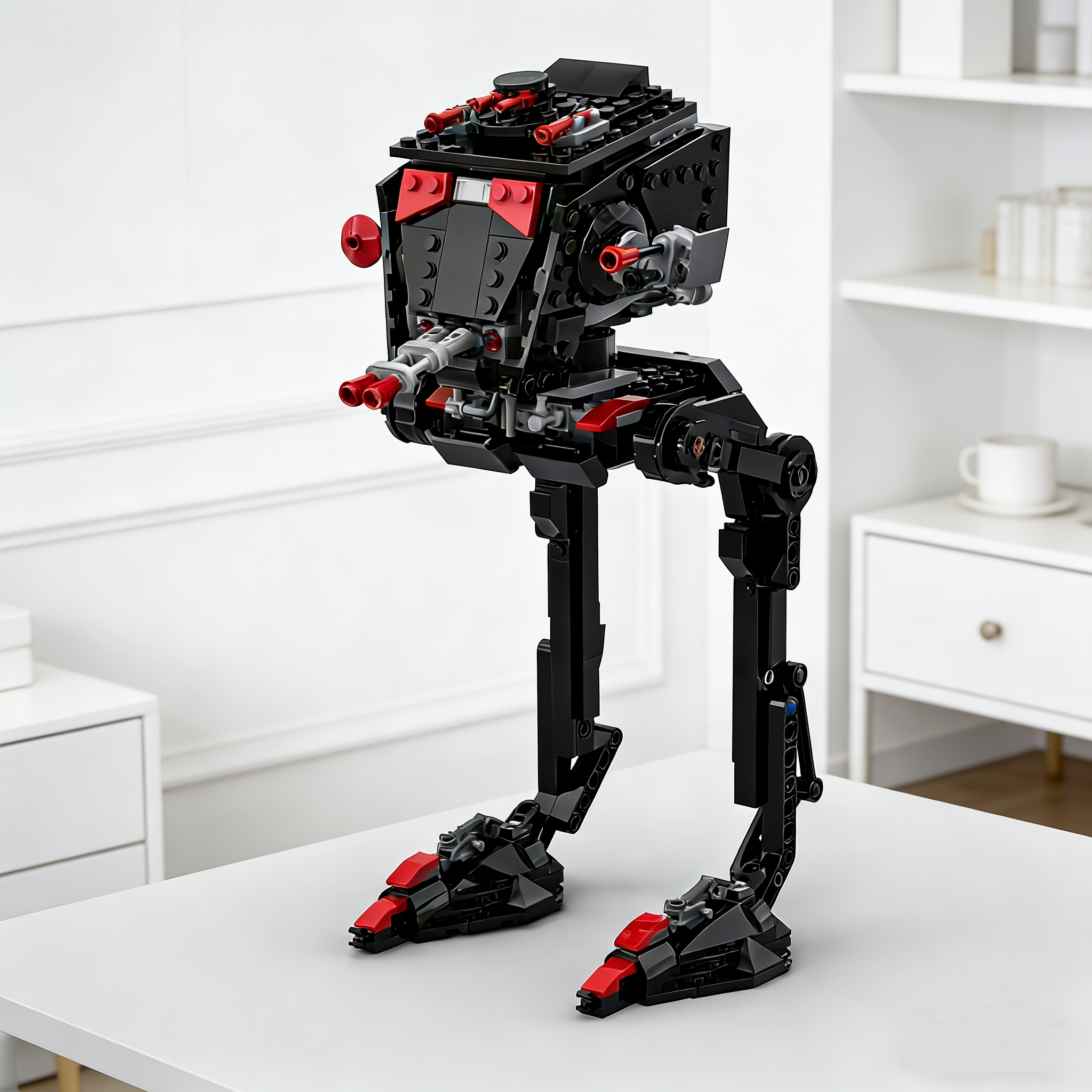 Party Games At Christmas - MOC Interstellar Wars First Order AT-ST