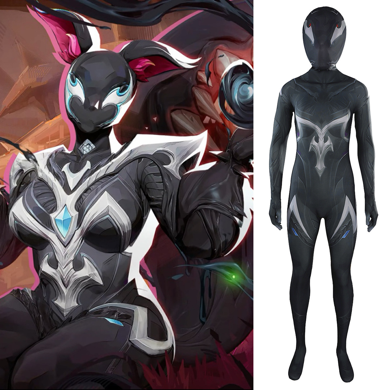 Party Games Kids And Adults - Squirrel Girl Black Jumpsuit Cosplay Costume