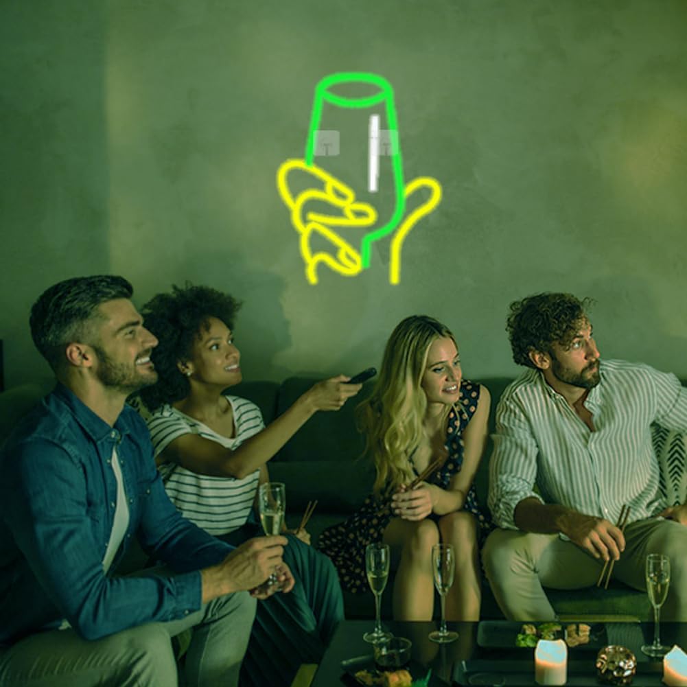 Wine Glass in Hand LED Neon Si – Party Games Shop recenzja i cena