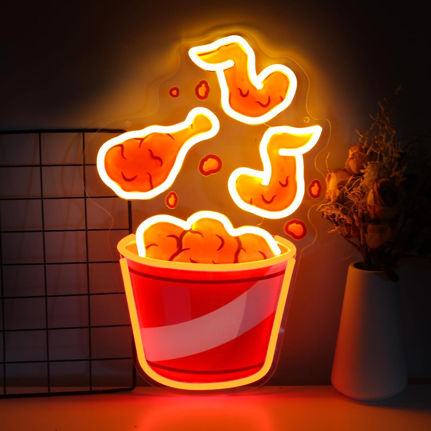 Fried Chicken Neon Sign USB Di – Party Games Shop recenzja i cena