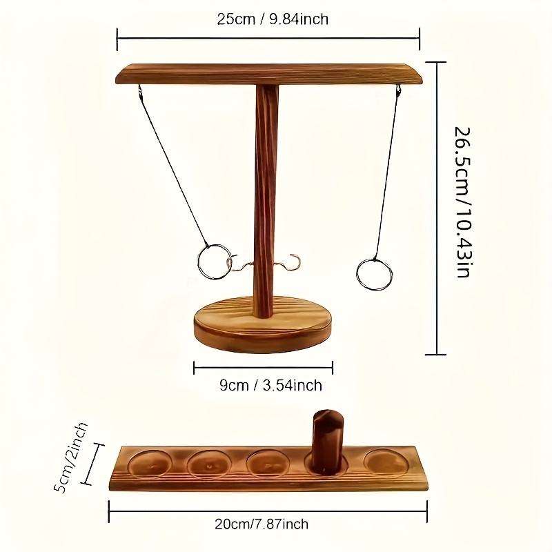 1pc/2pcs Wooden Ring Toss Game – Quick Games Party recenzja i cena
