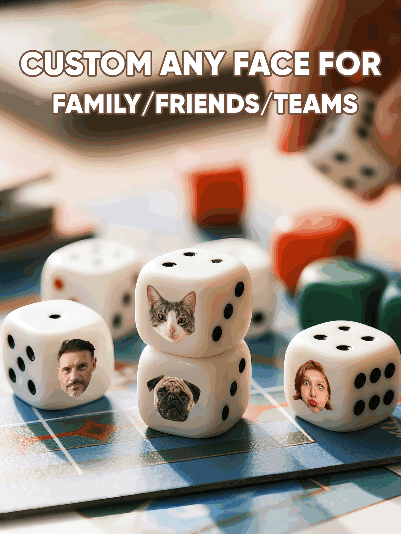 Custom Face Dice Personalized  – Party Games Graduation recenzja i cena