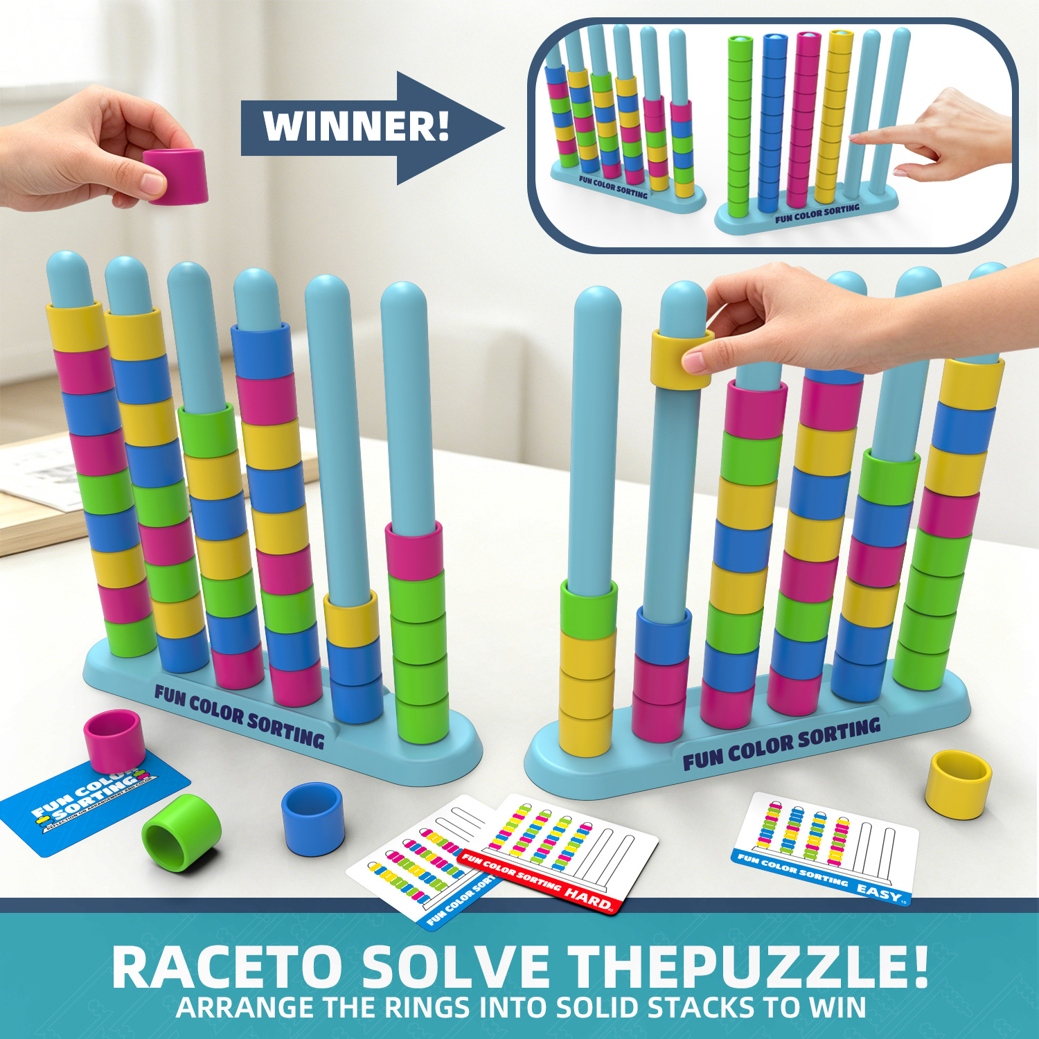 Color Stack Challenge Game-Fas – Quick Games Party recenzja i cena