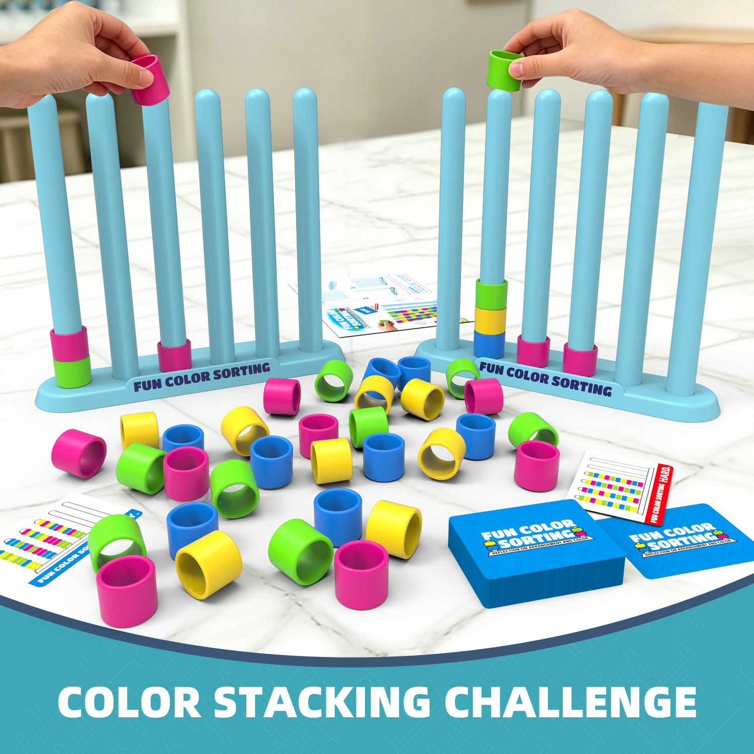 Color Stack Challenge Game-Fas – Quick Games Party recenzja i cena