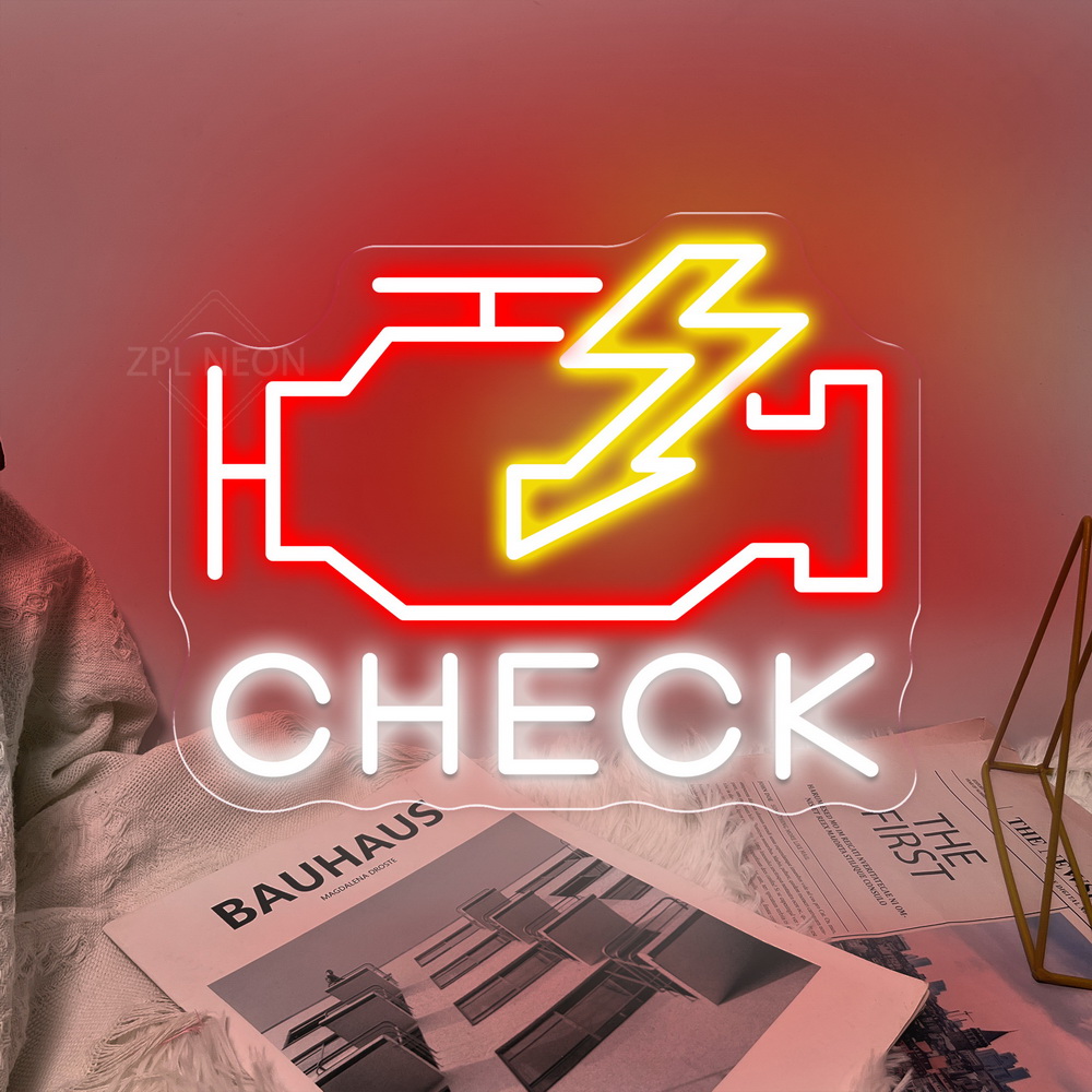Check Engine Neon Sign Led Lig – Party Games Shop recenzja i cena
