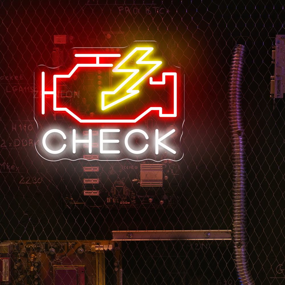 Check Engine Neon Sign Led Lig – Party Games Shop recenzja i cena
