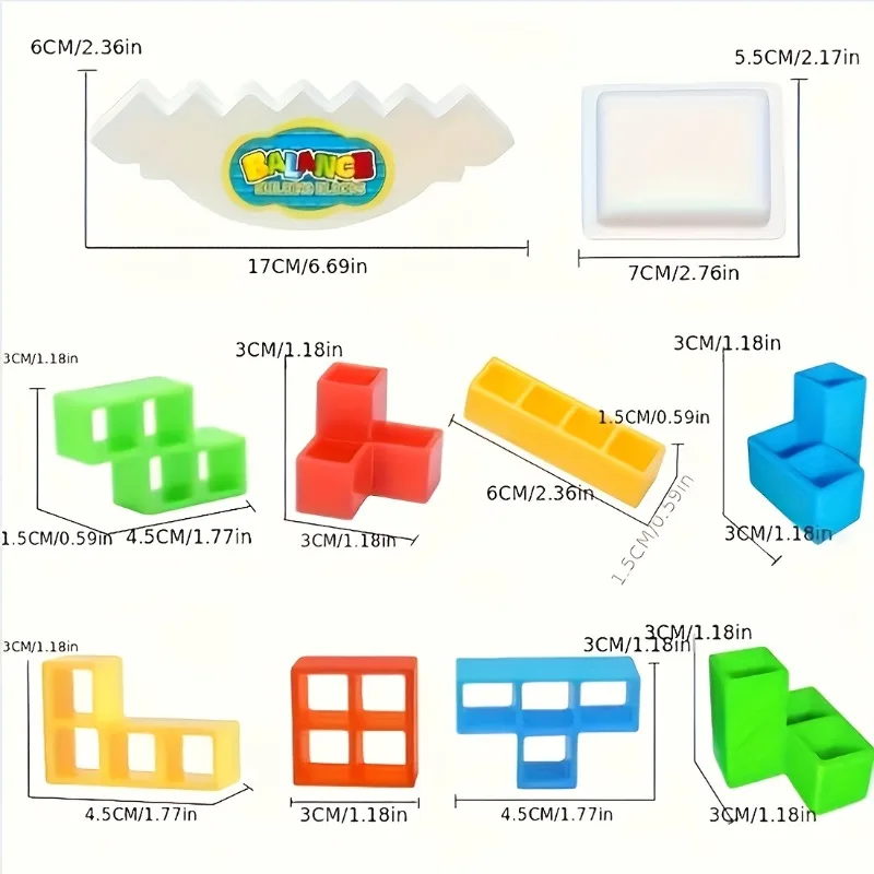 Colorful Stacking Blocks Balan – Party Games Kids And Adults recenzja i cena