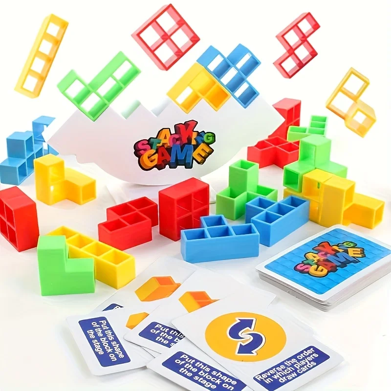 Colorful Stacking Blocks Balan – Party Games Kids And Adults recenzja i cena