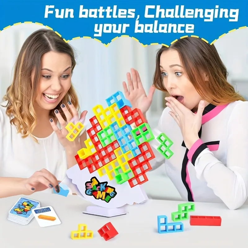 Colorful Stacking Blocks Balan – Party Games Kids And Adults recenzja i cena