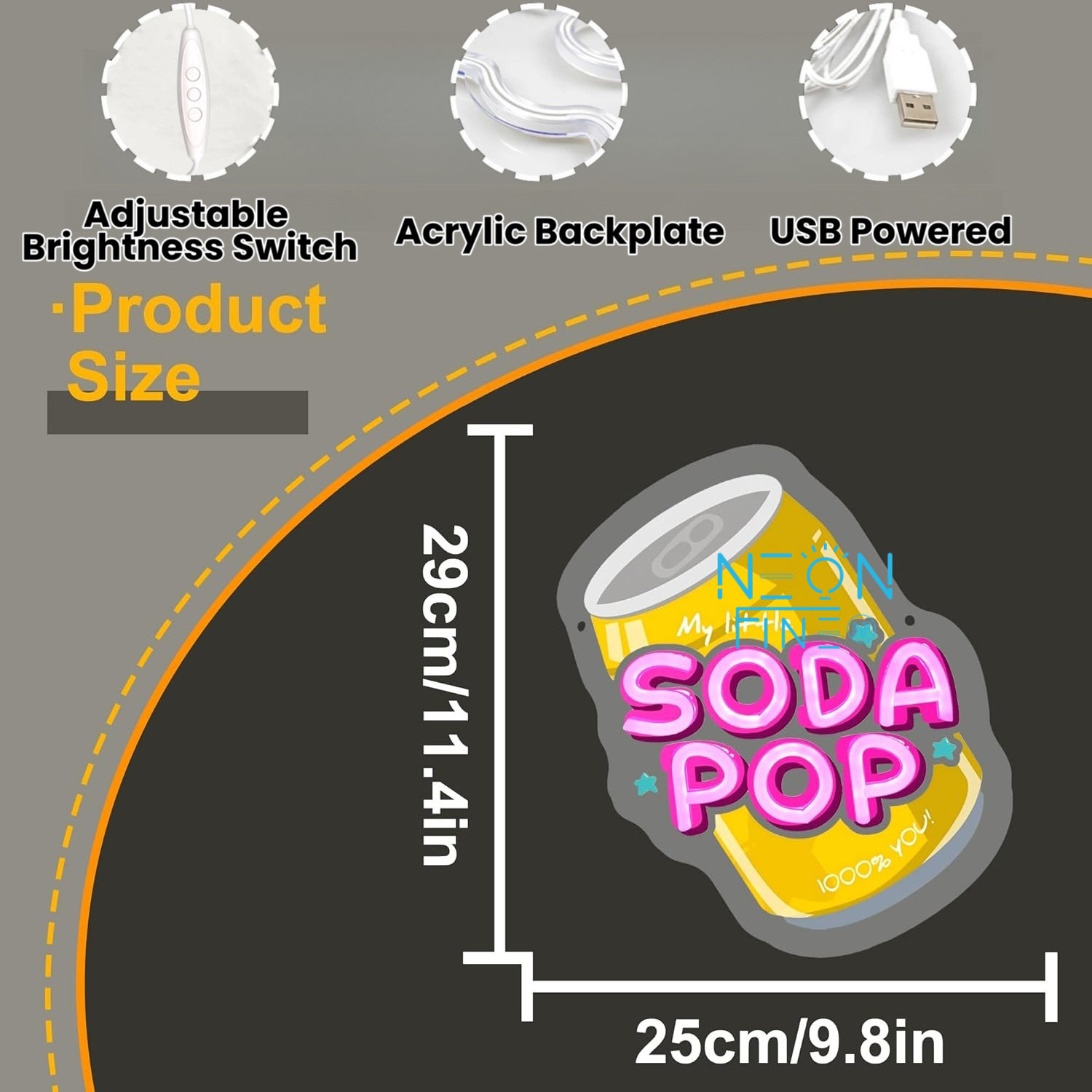 Soda Pop Neon Sign Beverage Ne – Party Games Shop recenzja i cena