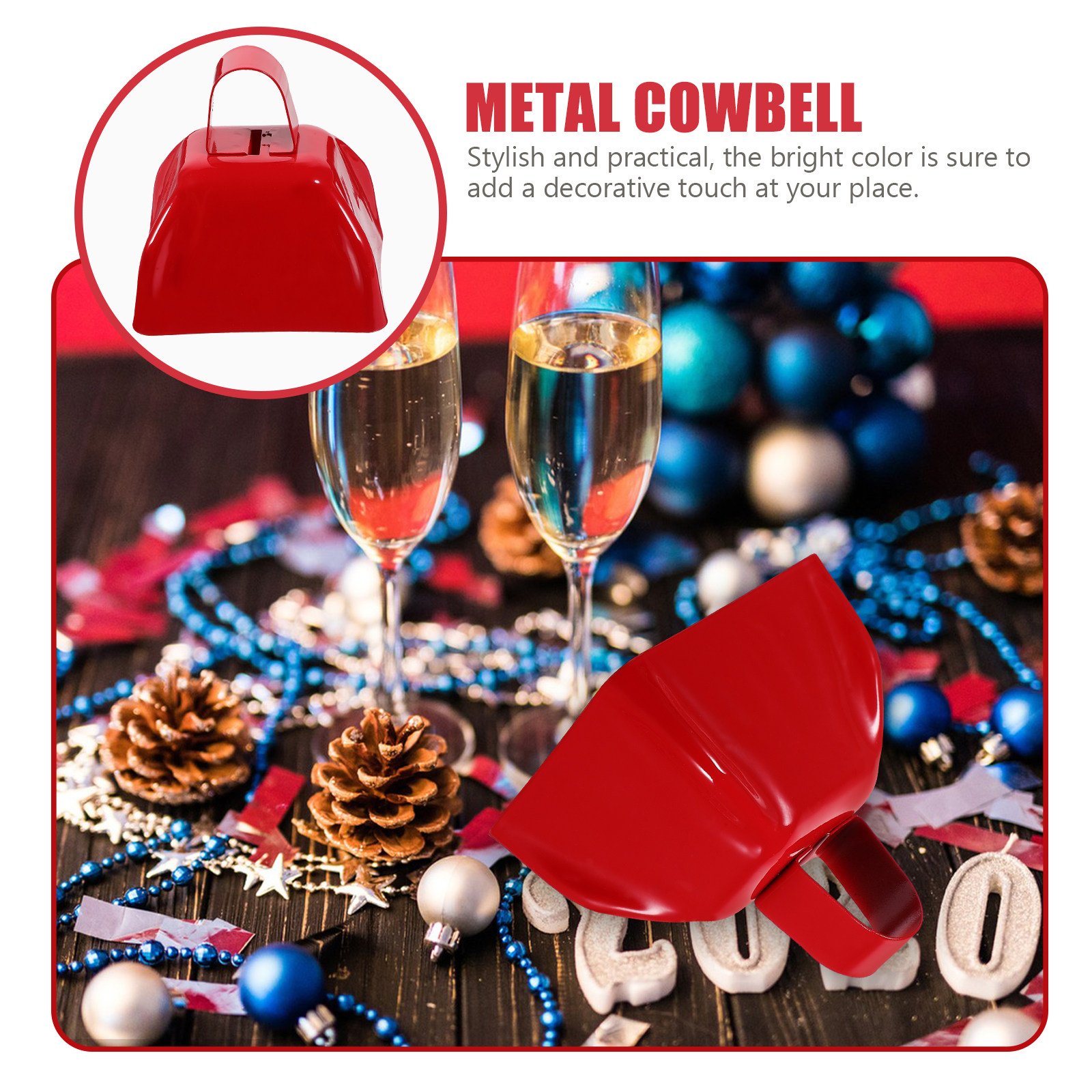 2Pcs Premium Square Cowbells M – Party Games Graduation recenzja i cena
