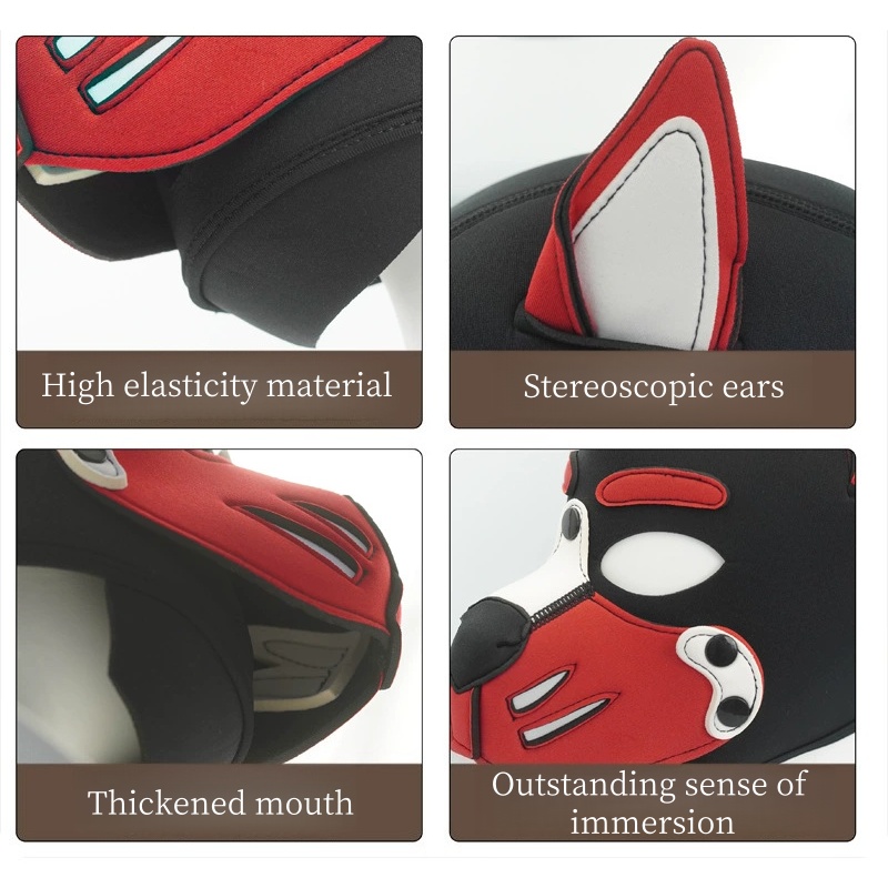Erotic Colorful Dog Hood Mask  – Party Games Shop recenzja i cena