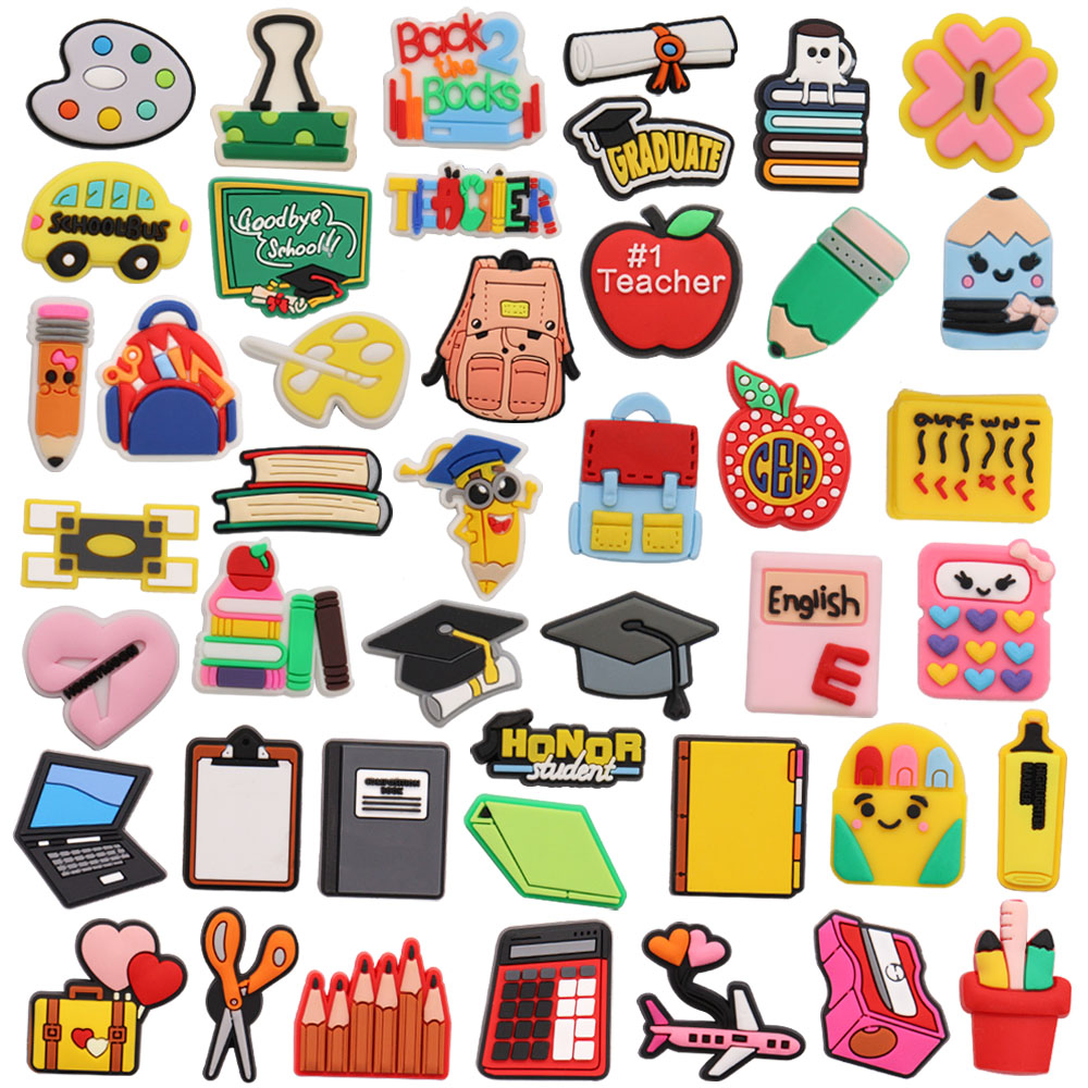 1pcs PVC Shoe Charms Folder Bo – Party Games Graduation recenzja i cena