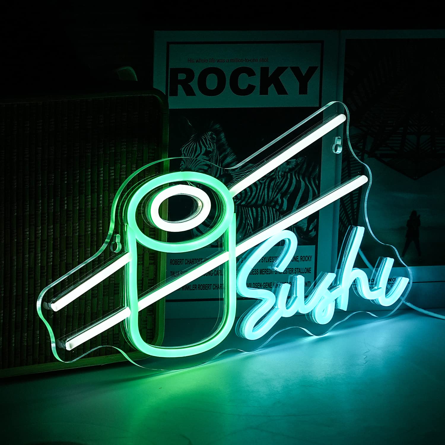 Sushi Neon Sign Bar Wine Glass – Party Games Shop recenzja i cena