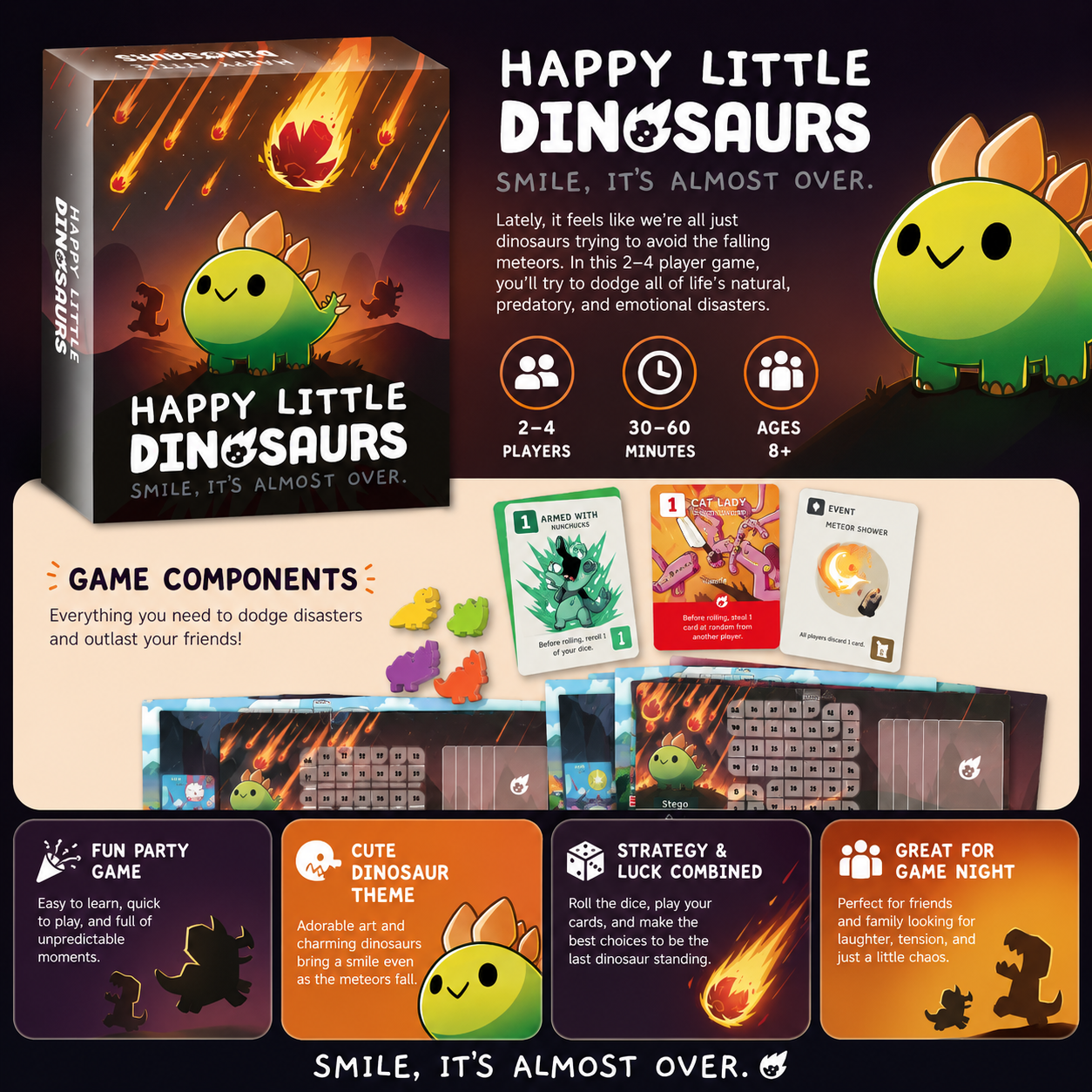 Happy Little Dinosaurs Cute Su – Party Games Kids And Adults recenzja i cena